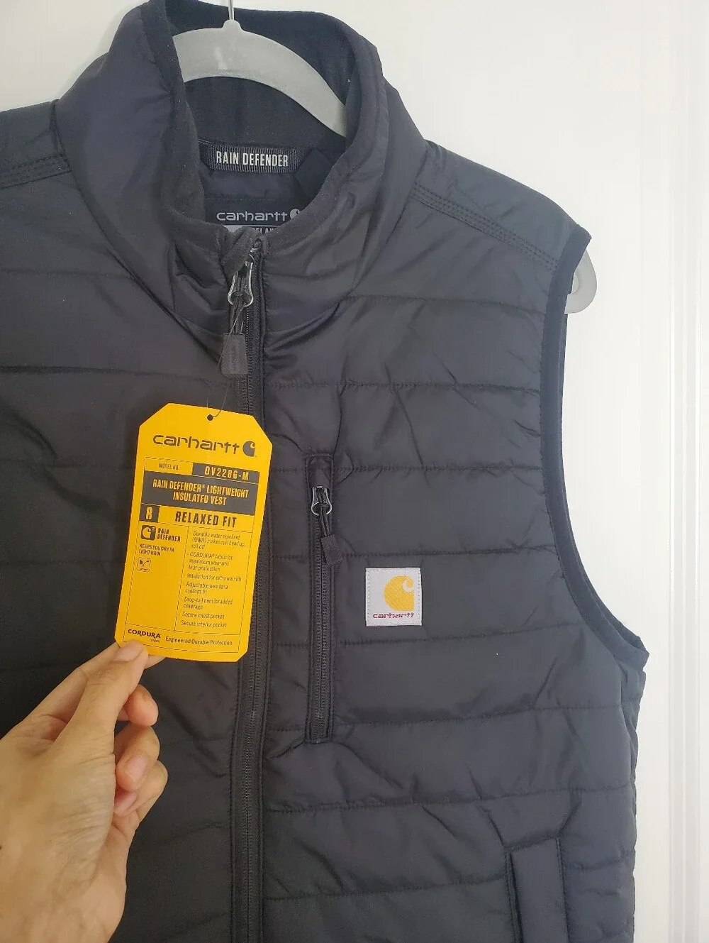 Carhartt Gilliam Rain Defender Black Quilted Puffer Vest